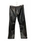 Needles (ニードルズ) NARROW TRACK PANT FAUX LTHR ブラック サイズ:XL：27000円