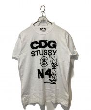 CDG (シーディージー) stussy (ステューシー) Tシャツ ホワイト サイズ:XL