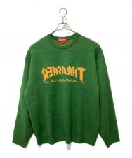SUPREME (シュプリーム) THRASHER (スラッシャー) Sweater グリーン サイズ:XL