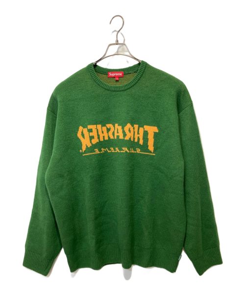 SUPREME（シュプリーム）SUPREME (シュプリーム) THRASHER (スラッシャー) Sweater グリーン サイズ:XLの古着・服飾アイテム