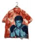 SUPREME（シュプリーム）の古着「Muhammad Ali Zip Up S/S Shirt」｜レッド