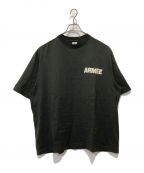 blurhms ROOTSTOCKブラームスルーツストック）の古着「ARMEE Print Tee BIG」｜ブラック