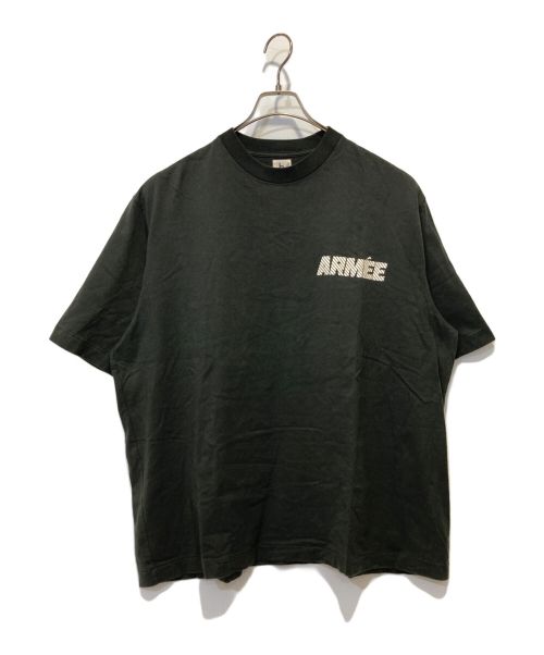 blurhms ROOTSTOCK（ブラームスルーツストック）blurhms ROOTSTOCK (ブラームスルーツストック) ARMEE Print Tee BIG ブラック サイズ:3の古着・服飾アイテム