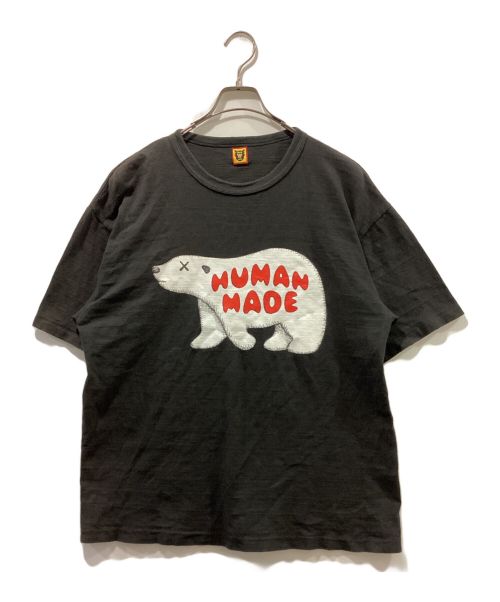 HUMAN MADE（ヒューマンメイド）HUMAN MADE (ヒューマンメイド) KAWS (カウズ) プリントTシャツ ブラック サイズ:2XLの古着・服飾アイテム