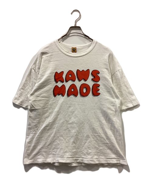 HUMAN MADE（ヒューマンメイド）HUMAN MADE (ヒューマンメイド) KAWS (カウズ) プリントTシャツ ホワイト サイズ:2XLの古着・服飾アイテム