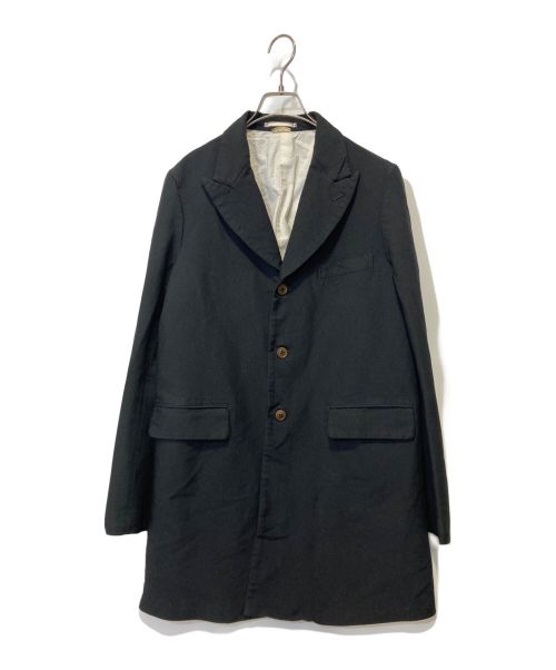 COMME des GARCONS HOMME PLUS（コムデギャルソンオムプリュス）COMME des GARCONS HOMME PLUS (コムデギャルソンオムプリュス) TWILL TRENCH COAT ブラック サイズ:Sの古着・服飾アイテム