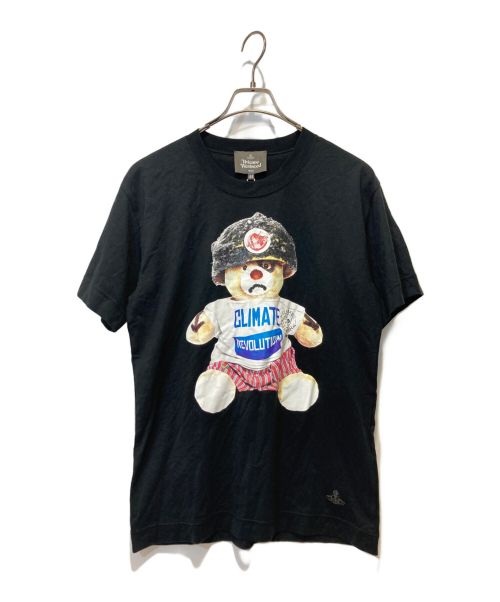 Vivienne Westwood man（ヴィヴィアン ウェストウッド マン）Vivienne Westwood man (ヴィヴィアン ウェストウッド マン) ベアプリントTシャツ ブラック サイズ:44の古着・服飾アイテム