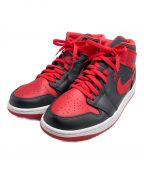 NIKEナイキ）の古着「Air Jordan 1 Mid Bred Toe」｜ブラック×レッド