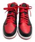 NIKE (ナイキ) Air Jordan 1 Mid Bred Toe ブラック×レッド サイズ:28.5：12000円