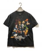 KINGDOM heartsキングダムハーツ）の古着「プリントTシャツ」｜ブラック