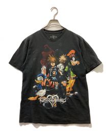 KINGDOM hearts（キングダムハーツ）の古着「プリントTシャツ」｜ブラック