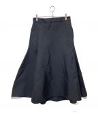 JIL SANDERジルサンダー）の古着「Gabardine Skirt」｜ネイビー