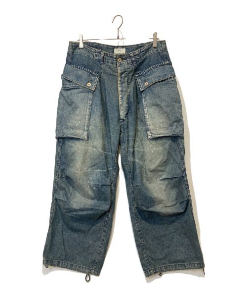 HERILL（ヘリル）HERILL (ヘリル) Nepdenim M44 Trousers インディゴ サイズ:34の古着・服飾アイテム