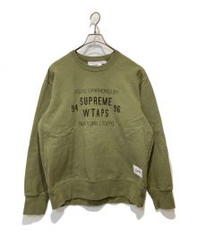 SUPREME×WTAPS（シュプリーム×ダブルタップス）の古着「コラボクルーネックスウェット」｜オリーブ