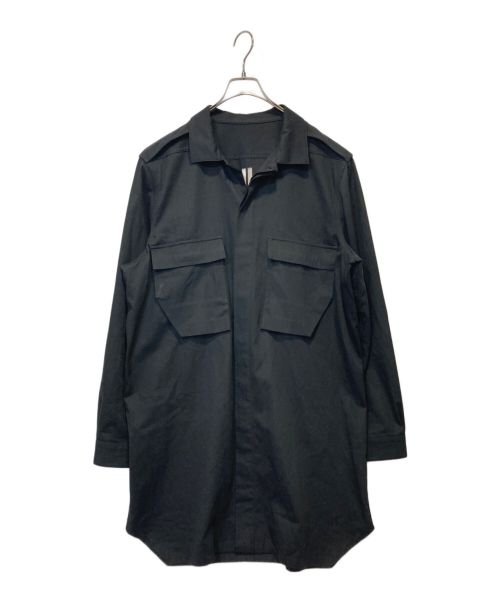 RICK OWENS（リックオウエンス）RICK OWENS (リックオウエンス) FIELD SHIRT ブラック サイズ:48の古着・服飾アイテム