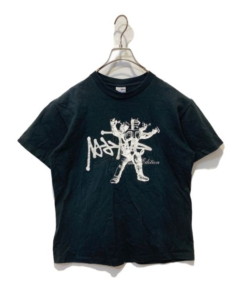 stussy（ステューシー）stussy (ステューシー) NEIGHBORHOOD (ネイバーフッド) キングジョープリントTシャツ ブラック サイズ:Mの古着・服飾アイテム