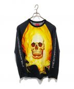 SUPREME×MARVELシュプリーム×マーベル）の古着「Ghost Rider Raglan Tee」｜ブラック