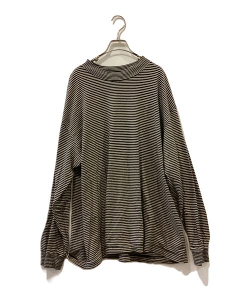 BLURHMS（ブラームス）blurhms (ブラームス) ボーダーカットソー ブラック サイズ:3の古着・服飾アイテム