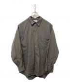 Graphpaperグラフペーパー）の古着「THOMAS MASON for GP Oversized Regular Collar Shirt」｜グレー