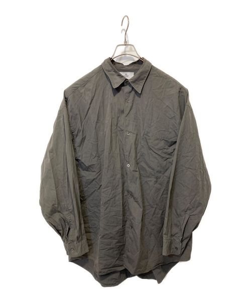 Graphpaper（グラフペーパー）Graphpaper (グラフペーパー) THOMAS MASON for GP Oversized Regular Collar Shirt グレー サイズ:Freeの古着・服飾アイテム