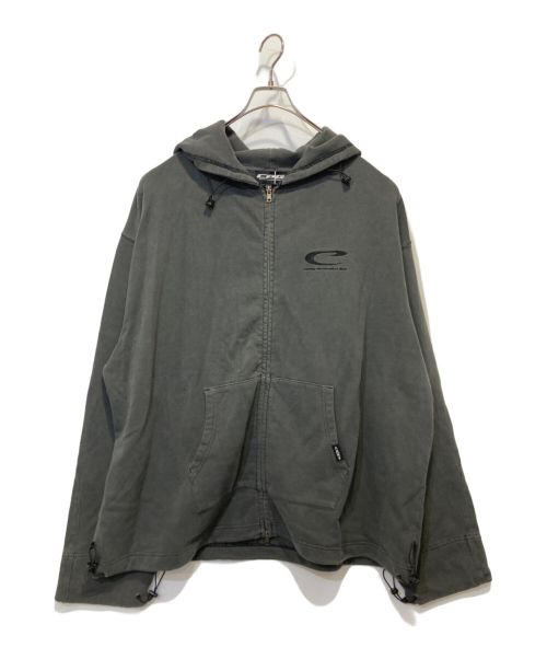 flagstuff（フラグスタフ）FLAGSTUFF (フラグスタフ) CPG FULL ZIP HOODIE グレー サイズ:XLの古着・服飾アイテム