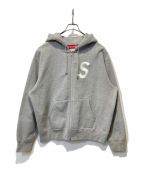 SUPREMEシュプリーム）の古着「S Logo Zip Up Hoodie」｜グレー