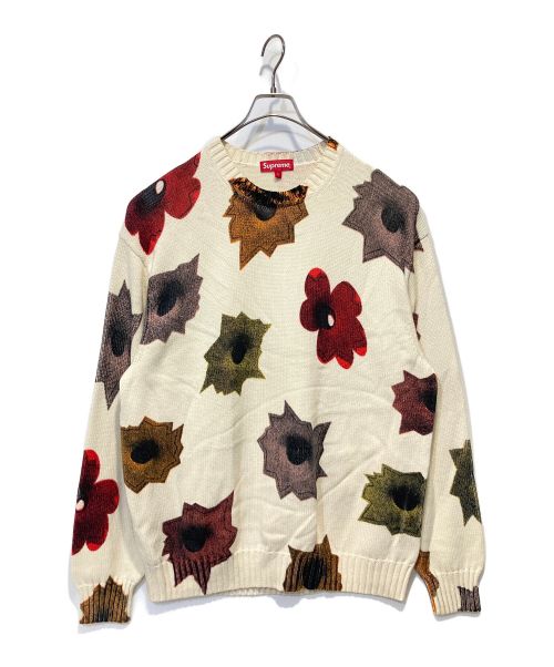 SUPREME（シュプリーム）Supreme (シュプリーム) Nate Lowman Sweater ホワイト サイズ:Lの古着・服飾アイテム