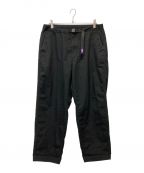 THE NORTHFACE PURPLELABELザ・ノースフェイス パープルレーベル）の古着「STRETCH TWILL WIDE TAPERED PANTS」｜ブラック