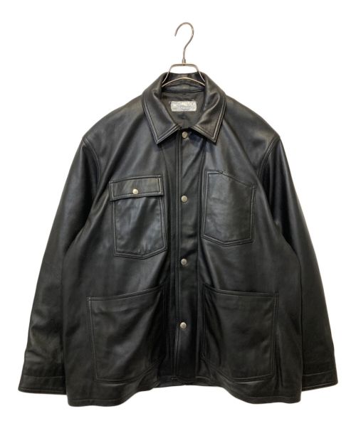 FOLL（フォル）FOLL (フォル) wardrobe sheep leather coveral ブラック サイズ:Fの古着・服飾アイテム