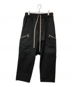 RICK OWENSリックオウエンス）の古着「Performa Cropped Pants」｜ブラック