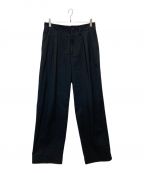 AURALEEオーラリー）の古着「SUPER FINE WOOL COTTON TWILL SLACKS」｜ブラック