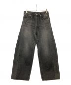 sssteinシュタイン）の古着「DEFORMATION WIDE DENIM JEANS」｜ブラック