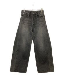 ssstein（シュタイン）の古着「DEFORMATION WIDE DENIM JEANS」｜ブラック