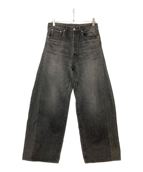 ssstein（シュタイン）ssstein (シュタイン) DEFORMATION WIDE DENIM JEANS ブラック サイズ:Lの古着・服飾アイテム