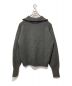 AURALEE (オーラリー) WOOL SOFT CORD KNIT HALF ZIP P/O グレー サイズ:5：45000円