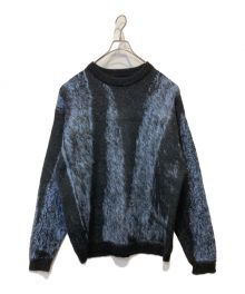 YOKE（ヨーク）の古着「Jacquard Mohair Sweater」｜ネイビー