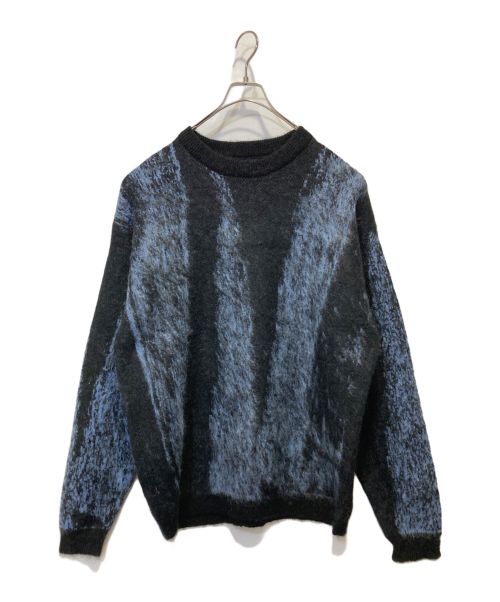 YOKE（ヨーク）YOKE (ヨーク) Jacquard Mohair Sweater ネイビー サイズ:3の古着・服飾アイテム