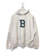 BLURHMSブラームス）の古着「PRINT Sweat Hoodie P/O Big」｜ホワイト