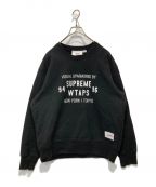 SUPREME×WTAPSシュプリーム×ダブルタップス）の古着「スウェット」｜ブラック