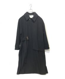 CULLNI（クルニ）の古着「Compressed Melton Tie Locken Coat」｜ブラック