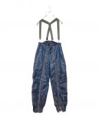 US AIR FORCEUS空軍）の古着「A-11C blue nylon flight trousers」｜ネイビー