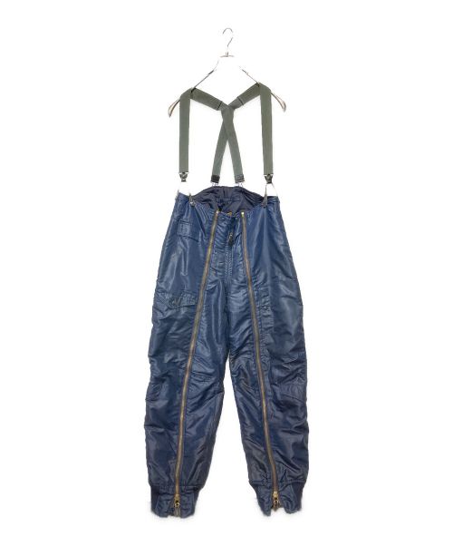 US AIR FORCE（US空軍）US AIR FORCE (US空軍) A-11C blue nylon flight trousers ネイビー サイズ:38の古着・服飾アイテム