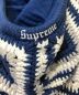 中古・古着 Supreme (シュプリーム) Crochet Hooded Zip Up Sweater ブルー サイズ:L：30000円