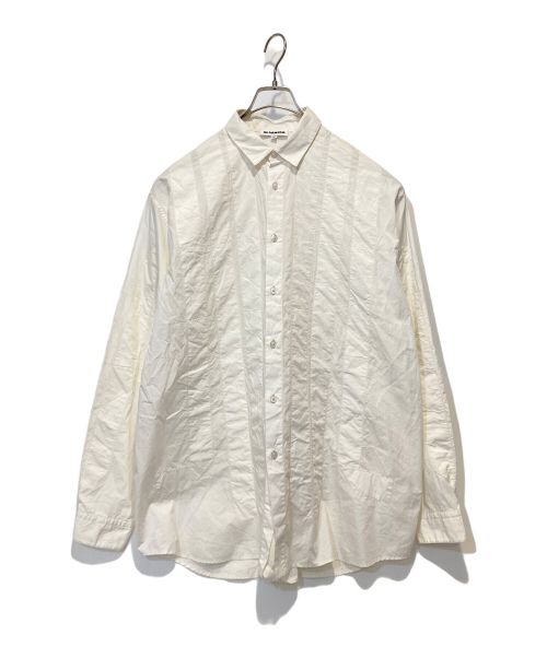 JIL SANDER（ジルサンダー）JIL SANDER (ジルサンダー) ステッチワークコットンシャツ ホワイト サイズ:38の古着・服飾アイテム