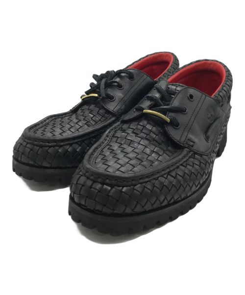 Timberland（ティンバーランド）Timberland (ティンバーランド) Supreme (シュプリーム) Woven 3 Eye Lug Shoe ブラック サイズ:28の古着・服飾アイテム