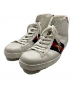 GUCCIグッチ）の古着「Bee Ace High-Top Sneakers」｜ホワイト