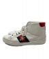 GUCCI (グッチ) Bee Ace High-Top Sneakers ホワイト サイズ:9 1/2：19000円