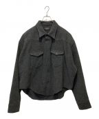 UNUSEDアンユーズド）の古着「Wool Western Shirt」｜グレー