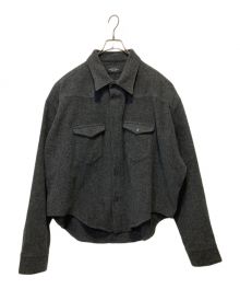 UNUSED（アンユーズド）の古着「Wool Western Shirt」｜グレー