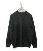 AURALEEオーラリー）の古着「BRUSHED SUPER KID MOHAIR KNIT P/O」｜ブラック